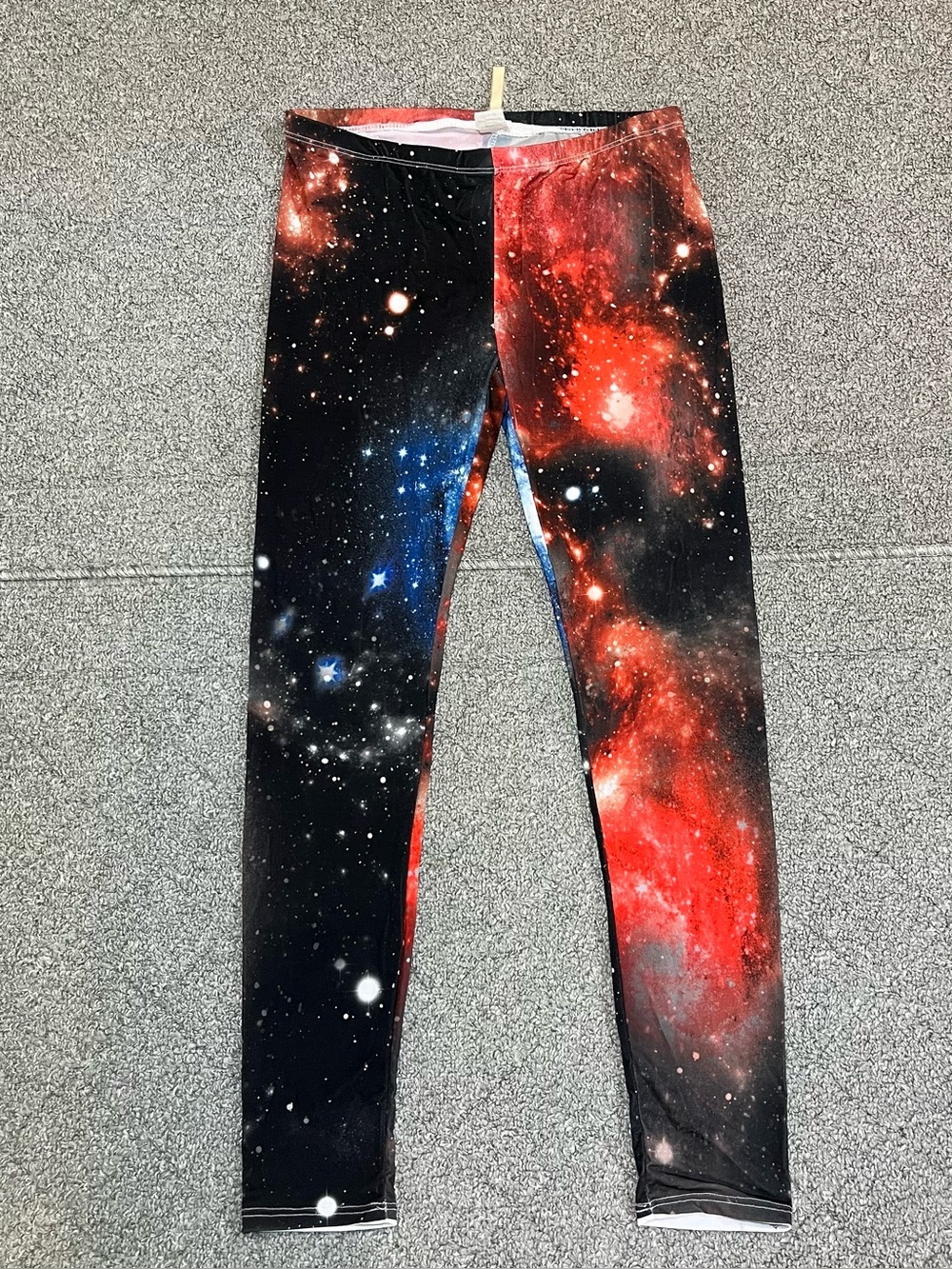 K Too Multicolor Leggings Womens Size Large Space Made In USA